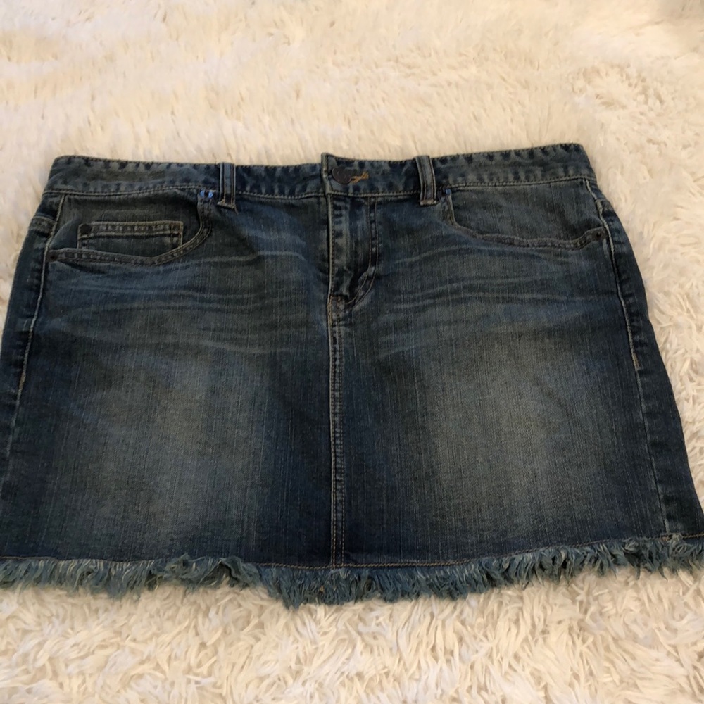 Calvin Klein Jeans Mini Fringe Skirt